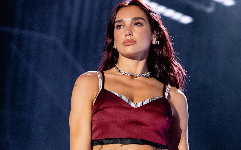 AUSTIN, TEXAS - OCTOBER 12: Dua Lipa performs onstage during weekend two, day two of the 2024 Austin...
