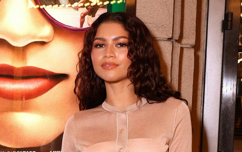 BURBANK, CALIFORNIA - NOVEMBER 16: Zendaya at a special screening of "Challengers" at Warner Bros. S...