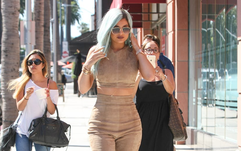 LOS ANGELES, CA - JULY 10: Kylie Jenner is seen on July 10, 2015 in Los Angeles, California.  (Photo...