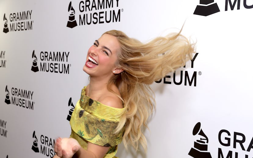 LOS ANGELES, CALIFORNIA - AUGUST 21: Addison Rae attends Spotlight: Addison Rae at GRAMMY Museum L.A...
