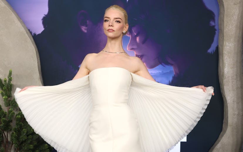 LOS ANGELES, CALIFORNIA - FEBRUARY 12: Anya Taylor-Joy attends the world premiere of the Apple Origi...