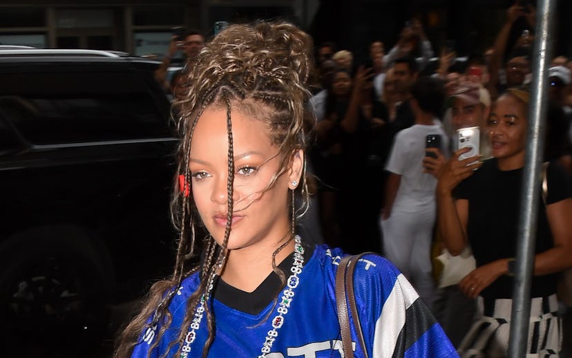 NEW YORK, NEW YORK - JULY 23: Rihanna seen in Manhattan on July 23, 2024 in New York City. (Photo by...